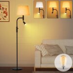 Lampadaire sur pied salon led lampe sur pied avec 5w lampe de lecture angle r�glable moderne lampadaire ...