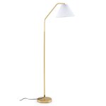 Lampadaire sur pied salon - relax4life - abat - jour en tissu - interrupteur � p�dale - support de lampe ...