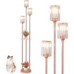 Lampadaire - zvvn - moderne - or rose - cristal - �tag�res