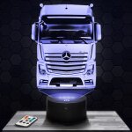 Lampe 3d camion routier mercedes - jouet miniature cadeau camion routier mercedes - veilleuse led tactile ...