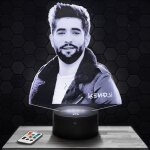 Lampe 3d kendji girac - accessoire objet cadeau kendji girac - veilleuse led tactile avec socle au choix ...