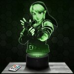 Lampe 3d link the legend of zelda - jouet figurine cadeau the legend of zelda - veilleuse led tactile ...