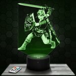 Lampe 3d link zelda - jouet figurine cadeau the legend of zelda - veilleuse led tactile avec socle au ...