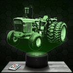 Lampe 3d - tracteur john deere 5020 - jouet miniature cadeau tracteur john deere 5020 - veilleuse led ...