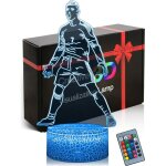 Lampe dambiance footballillusion 3d ledveilleuse footballdcoration footballjoueur portugal no. 7clbration ...