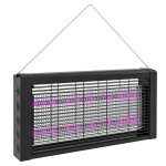 Lampe anti insectes homcom led anti moustique puissant 8w  poser ou  suspendre pour intrieur - efficace ...