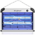 Lampe anti moustique 20w appareil tue mouche electrique interieur 80? 2400v lumire uv bleue piege mouche ...