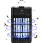 Lampe anti moustique interieur exterieur: tue mouche insecte killer electrique uv lumiere grille bleue ...