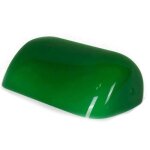 Lampe banquier - abat - jour en verre - couleur verte - 226x136mm