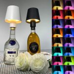 Lampe bouteille led sans fil blanceffet dynamique 16 couleurs mmoire de luminositcadeau dco nol / ...