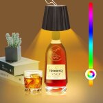 Lampe de bouteille de vin ledlampe de table tactile sans fil mit batterie 4000 mahip44 lampe de table ...