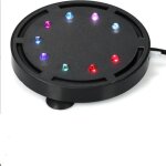 Lampe � bulles aquarium led sous - marine oxyg�nation silencieuse 9 lumi�res 1 w 100 v 240 v 125 x 125 ...