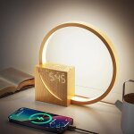 Lampe de bureau / chevet - evozen - led 4 en 1 - réveil lumineux - charge usb - sons naturels Lampe de bureau / chevet - evozen - led 4 en 1 - réveil lumineux - charge usb - sons naturels
