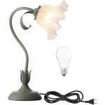 Lampe de bureau fleur modernes lampe de lecture de table abat - jour en acrylique diy rotative pour les ...