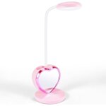Lampe de bureau une led pour filles lampe de bureau une led rechargeable avec port de charge usb et porte ...