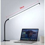 Lampe de bureau led � pince flexible � 360�aliment� usb lampe de lecture 3 modes d?�clairage pliable ...