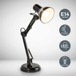 Lampe de bureau - zgeer - rtro - mtal - e14 - articule - 230v