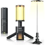 Lampe camping - clemas - rechargeable 14000 mah - tlescopique - tanche - 6000 lumens