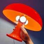 Lampe champignon orange lampes de chevet � led durables s�res et respectueuses lenvironnement ampoule ...