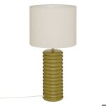 Lampe  poser champignon secteur vinus vert kaki h69cm - atmosphera createur dinterieur