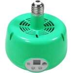 Lampe chauffante - animaux de compagnie - s - temprature rglable - 12x12x15cm - vert