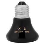 Lampe chauffante infrarouge pour animaux de compagnie metteur en cramique ampoule pour reptiles 50 ...