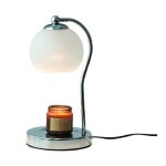 Lampe chauffe - bougie en verre avec minuterie chauffe - cire moderne pour cire parfume chauffe - bougie ...