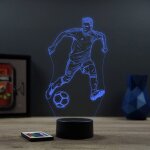 Lampe de chevet 3d sport footballeur