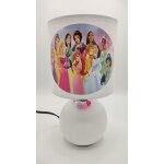Lampe de chevet boule blanc perles princesses
