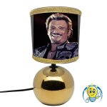 Lampe de chevet boule or johnny hallyday 3