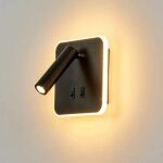 Lampe de chevet carrée lampe de lecture à led applique murale rotative multifonctionnelle avec interrupteur ... Lampe de chevet carrée lampe de lecture à led applique murale rotative multifonctionnelle avec interrupteur ...