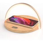 Lampe de chevet chargeur sans fil veilleuse tactile � intensit� variable avec 3 niveaux de iuminosit� ...