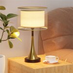 Lampe de chevet dore - 3 intensit variable - pour lecture travail criture ambiance