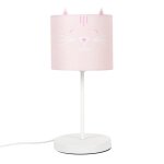 Lampe de chevet - home deco kids - chat - enfant - rose et gris