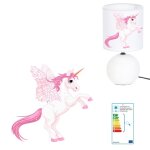 Lampe de chevet licorne 1 cr�ation kikoucat made in france pied en c�ramique boulepersonnalisable avec ...