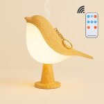 Lampe de chevet oiseau led tactile aromathrapie sans fil diffuseur veilleuse lumire tricolore rechargeable ...