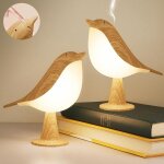 Lampe de chevet oiseau rechargeable - 3 couleurs&luminosit� r�glable&trou huiles essentielles - veilleuse ...