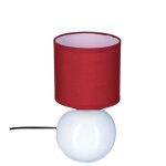 Lampe de chevet rouge et blanc