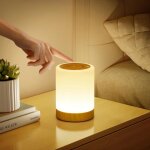 Lampe de chevet tactile veilleuse led avec 5 modes & 256 couleurs rvb rechargeable usb pour chambre enfant ...