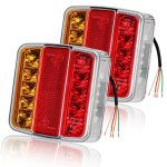 Lampe decorative 2pcs feux arrière remorque 26 led 12v stop clignotants ip67 camion bateau Lampe decorative 2pcs feux arrière remorque 26 led 12v stop clignotants ip67 camion bateau