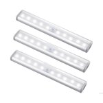 Lampe dint�rieur � d�tecteur de mouvement 10 led �clairage de placard magn�tique � piles