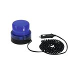 Lampe flash lumiere bleue girophare bleu 12v prise allume cigare . dimensions 13 cm * 9 cm