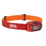Lampe frontale led - petzl - actik - 450 lumens - �tanche - rechargeable - multifaisceau - 3 piles aaa ...