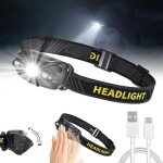 Lampe frontale led puissante - 5 modes - 2000mah - rechargeable usb - tanche - lampe frontale pour sport ...