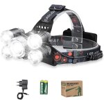Lampe frontale rechargeable ultra puissante de 12000lm 4 modes pour activités extérieures Lampe frontale rechargeable ultra puissante de 12000lm 4 modes pour activités extérieures