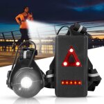 Lampe frontale running - lampe de poitrine rechargeable par usb - 500 lumens - r�glable � 90� - avec ...