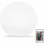 Lampe de jardin  led en forme de boule lumire tanche pour terrasse pelouse avec tlcommande led dextrieur ...