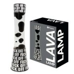 Lampe à lave - fisura - off - base noire et blanche - ampoule de rechange - 395 cm Lampe à lave - fisura - off - base noire et blanche - ampoule de rechange - 395 cm
