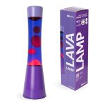 Lampe � lave - fisura - lampe � lave violette - base violet - syst�me de s�curit� - 11 x 11 x 395 cm