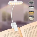 Lampe de lecture 24 led liseuse clip rechargeable 3 couleurs & 5 luminosité 360° cou flexible portable ... Lampe de lecture 24 led liseuse clip rechargeable 3 couleurs & 5 luminosité 360° cou flexible portable ...